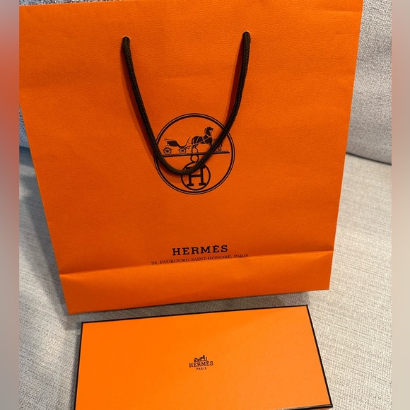 Hermes Bag Charm Rodeo Pegase PM, New in Box (Bleu France / Mauve Sylvestre) - Picture 6 of 6